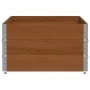 Jardinera de madera maciza de pino marrón 150x100 cm by , Pots and planters - Ref: Foro24-3295442, Price: 157,66 €, Discount: %