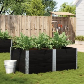 Massive schwarze Kiefernholz-Pflanzschale 150x100 cm von , Töpfe und Pflanzgefäße - Ref: Foro24-3295440, Preis: 137,77 €, Rab...