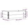 Massive Holzblumenkasten aus grauer Kiefer 120x80 cm von , Töpfe und Pflanzgefäße - Ref: Foro24-3295849, Preis: 81,08 €, Raba...