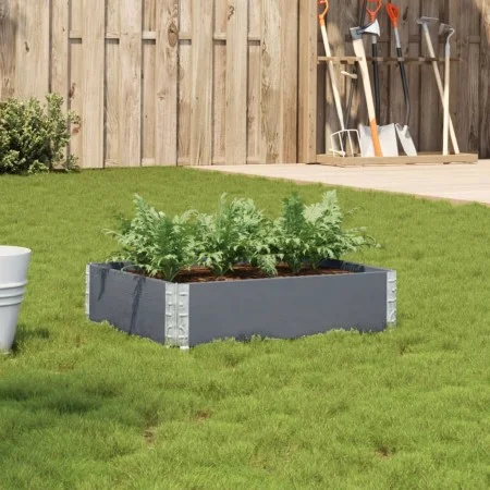Jardinera de madera maciza de pino gris 80x60 cm by , Pots and planters - Ref: Foro24-3295837, Price: 36,49 €, Discount: %