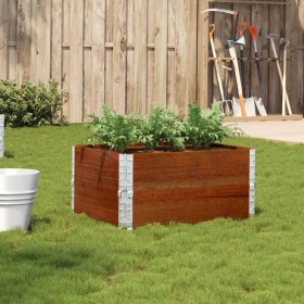 Jardinera de madera maciza de pino marrón 80x60 cm by , Pots and planters - Ref: Foro24-3295842, Price: 51,73 €, Discount: %