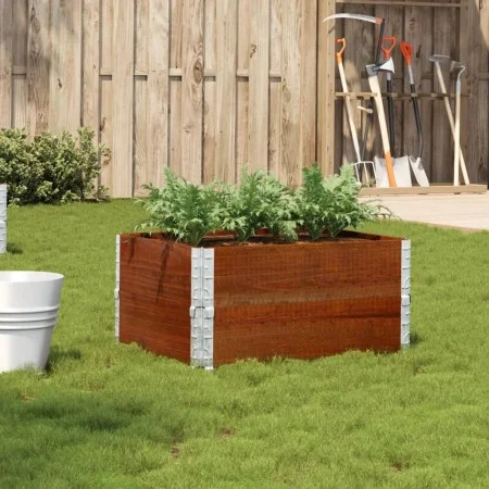 Jardinera de madera maciza de pino marrón 80x60 cm by , Pots and planters - Ref: Foro24-3295842, Price: 55,47 €, Discount: %