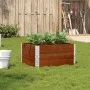 Jardinera de madera maciza de pino marrón 80x60 cm by , Pots and planters - Ref: Foro24-3295842, Price: 55,47 €, Discount: %