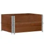 Jardinera de madera maciza de pino marrón 80x60 cm by , Pots and planters - Ref: Foro24-3295842, Price: 55,47 €, Discount: %