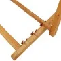 Silla de playa plegable madera maciza de eucalipto y tela crema von vidaXL, Gartenstühle - Ref: Foro24-310311, Preis: 79,39 €...