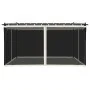 Cenador con paredes de malla acero crema 4x3 m by , Tents and gazebos - Ref: Foro24-4003911, Price: 376,12 €, Discount: %