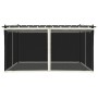 Pavillon mit cremefarbenen Stahl-Gitterwänden 4x3 m von , Zelte und Pavillons - Ref: Foro24-4003911, Preis: 348,53 €, Rabatt: %