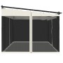 Pavillon mit cremefarbenen Stahl-Gitterwänden 4x3 m von , Zelte und Pavillons - Ref: Foro24-4003911, Preis: 348,53 €, Rabatt: %