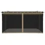 Cenador con paredes de malla acero taupe 4x3 m by , Tents and gazebos - Ref: Foro24-4003913, Price: 376,78 €, Discount: %