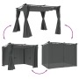 Cenador con cortinas acero gris antracita 3x3 m by , Tents and gazebos - Ref: Foro24-4003918, Price: 349,91 €, Discount: %