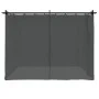 Cenador con cortinas acero gris antracita 3x3 m von , Zelte und Pavillons - Ref: Foro24-4003918, Preis: 342,76 €, Rabatt: %