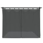 Cenador con cortinas acero gris antracita 3x3 m by , Tents and gazebos - Ref: Foro24-4003918, Price: 349,91 €, Discount: %