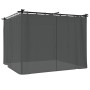 Cenador con cortinas acero gris antracita 3x3 m by , Tents and gazebos - Ref: Foro24-4003918, Price: 349,91 €, Discount: %