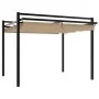 Cenador de jardín con techo retráctil taupe 3x3 m de , Carpas y cenadores - Ref: Foro24-4003970, Precio: 475,86 €, Descuento: %