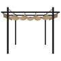 Cenador de jardín con techo retráctil taupe 3x3 m von , Zelte und Pavillons - Ref: Foro24-4003970, Preis: 466,89 €, Rabatt: %