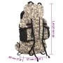 Mochila de senderismo tela oxford marrón camuflaje 60 l de , Mochilas - Ref: Foro24-4009964, Precio: 61,09 €, Descuento: %