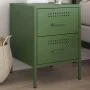 Nachttisch aus olivgrünem Stahl 36x39x50,5 cm von , Nachttische - Ref: Foro24-842930, Preis: 69,99 €, Rabatt: %