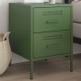 Nachttisch aus olivgrünem Stahl 36x39x50,5 cm von , Nachttische - Ref: Foro24-842930, Preis: 70,81 €, Rabatt: %