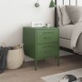 Nachttisch aus olivgrünem Stahl 36x39x50,5 cm von , Nachttische - Ref: Foro24-842930, Preis: 70,81 €, Rabatt: %