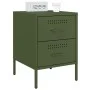 Nachttisch aus olivgrünem Stahl 36x39x50,5 cm von , Nachttische - Ref: Foro24-842930, Preis: 69,99 €, Rabatt: %
