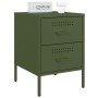Nachttisch aus olivgrünem Stahl 36x39x50,5 cm von , Nachttische - Ref: Foro24-842930, Preis: 70,81 €, Rabatt: %