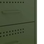 Nachttisch aus olivgrünem Stahl 36x39x50,5 cm von , Nachttische - Ref: Foro24-842930, Preis: 70,81 €, Rabatt: %