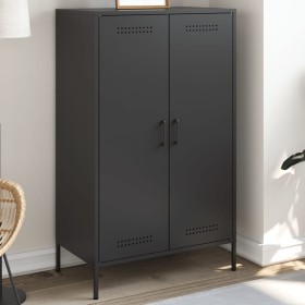 Schwarzer Stahlschrank 68x39x113 cm von , Sideboards - Ref: Foro24-842964, Preis: 138,06 €, Rabatt: %