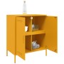 Aparador de acero amarillo mostaza 68x39x79 cm by , Sideboards - Ref: Foro24-842979, Price: 124,75 €, Discount: %