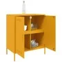 Aparador de acero amarillo mostaza 68x39x79 cm by , Sideboards - Ref: Foro24-842979, Price: 123,18 €, Discount: %