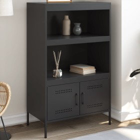 Aparador de acero negro 68x39x113 cm by , Sideboards - Ref: Foro24-842970, Price: 120,87 €, Discount: %