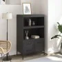 Schwarzer Stahlschrank 68x39x113 cm von , Sideboards - Ref: Foro24-842970, Preis: 119,52 €, Rabatt: %