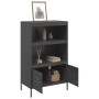 Aparador de acero negro 68x39x113 cm by , Sideboards - Ref: Foro24-842970, Price: 120,87 €, Discount: %