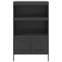 Schwarzer Stahlschrank 68x39x113 cm von , Sideboards - Ref: Foro24-842970, Preis: 119,52 €, Rabatt: %