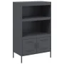 Anrichte aus anthrazitgrauem Stahl 68x39x113 cm von , Sideboards - Ref: Foro24-842972, Preis: 126,86 €, Rabatt: %