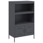 Aparador de acero gris antracita 68x39x113 cm de , Aparadores - Ref: Foro24-842972, Precio: 128,24 €, Descuento: %