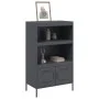 Anrichte aus anthrazitgrauem Stahl 68x39x113 cm von , Sideboards - Ref: Foro24-842972, Preis: 126,86 €, Rabatt: %