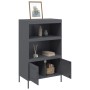 Aparador de acero gris antracita 68x39x113 cm de , Aparadores - Ref: Foro24-842972, Precio: 128,24 €, Descuento: %