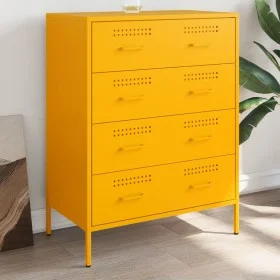 Gelber Senf Stahlschrank 68x39x89 cm von , Sideboards - Ref: Foro24-842985, Preis: 155,42 €, Rabatt: %