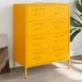 Aparador de acero amarillo mostaza 68x39x89 cm by , Sideboards - Ref: Foro24-842985, Price: 155,42 €, Discount: %