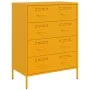 Aparador de acero amarillo mostaza 68x39x89 cm by , Sideboards - Ref: Foro24-842985, Price: 155,42 €, Discount: %