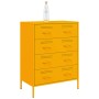 Aparador de acero amarillo mostaza 68x39x89 cm de , Aparadores - Ref: Foro24-842985, Precio: 157,14 €, Descuento: %