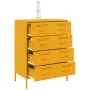 Aparador de acero amarillo mostaza 68x39x89 cm by , Sideboards - Ref: Foro24-842985, Price: 155,42 €, Discount: %