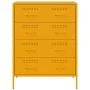 Aparador de acero amarillo mostaza 68x39x89 cm by , Sideboards - Ref: Foro24-842985, Price: 155,42 €, Discount: %