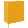 Aparador de acero amarillo mostaza 68x39x89 cm by , Sideboards - Ref: Foro24-842985, Price: 155,42 €, Discount: %