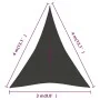 Sail awning anthracite gray HDPE 160 g/m² 3x4x4 m by vidaXL, Umbrellas - Ref: Foro24-311090, Price: 23,37 €, Discount: %