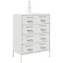 Aparador de acero blanco 68x39x89 cm de , Aparadores - Ref: Foro24-842987, Precio: 154,63 €, Descuento: %
