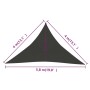 Anthracite HDPE sail shade 160 g/m² 4x4x5.8 m by vidaXL, Umbrellas - Ref: Foro24-311094, Price: 23,38 €, Discount: %