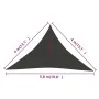 Anthracite HDPE sail shade 160 g/m² 4x4x5.8 m by vidaXL, Umbrellas - Ref: Foro24-311094, Price: 26,81 €, Discount: %