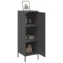 Aparador de acero negro 36x39x113 cm de , Aparadores - Ref: Foro24-843006, Precio: 93,85 €, Descuento: %