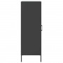 Aparador de acero negro 36x39x113 cm de , Aparadores - Ref: Foro24-843006, Precio: 94,88 €, Descuento: %